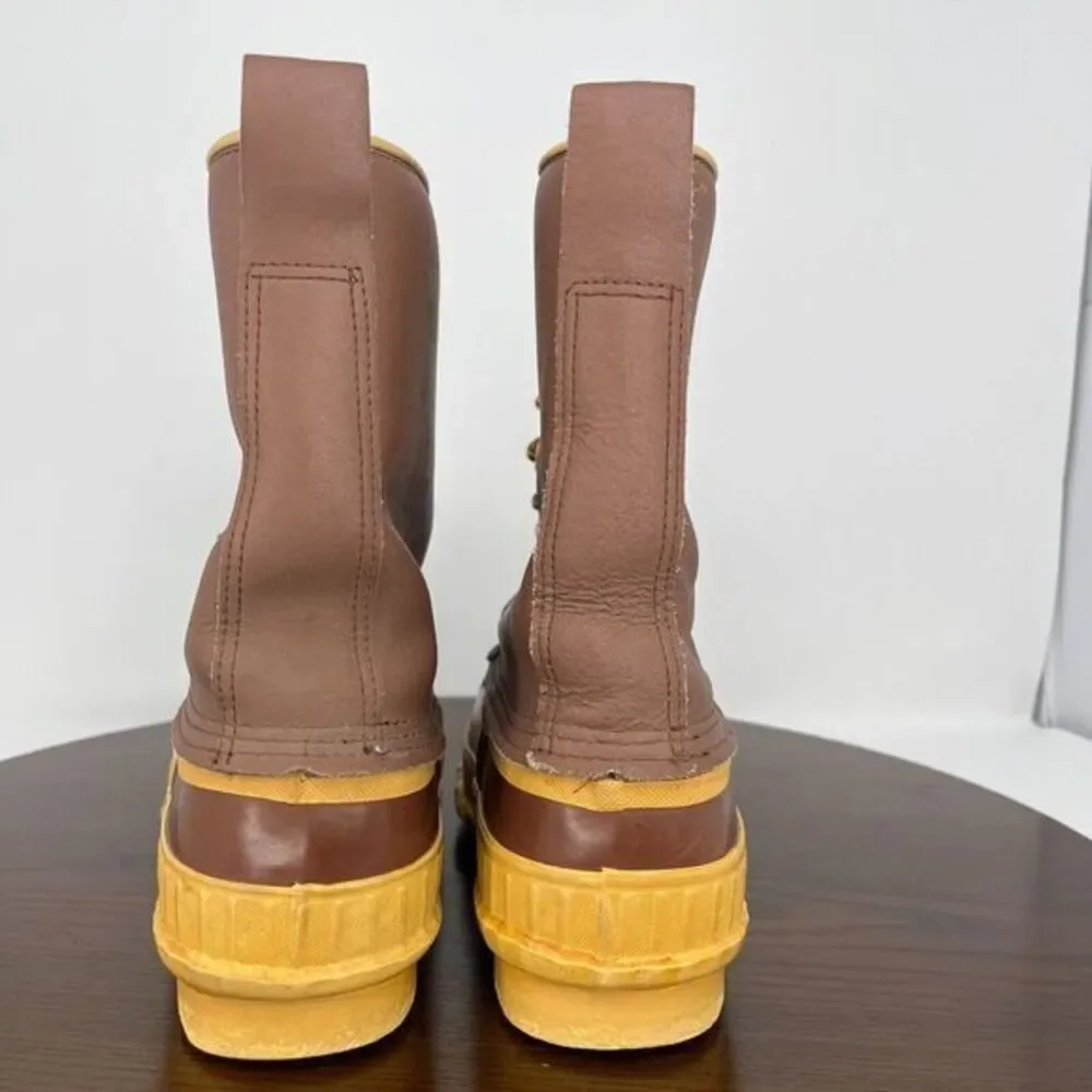 Weather-Rite Steel Shank Men's Boot 8 Brown Yellow Casual Lace-Up Ankle No Lined